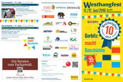 Programm Westhangfest 2016
