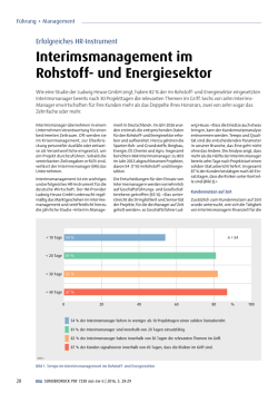 Interimsmanagement im Rohstoff