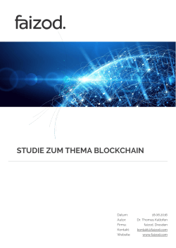 Studie zum Thema Blockchain