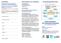 MITO-gestützter KVP-Methoden-Workshop zur