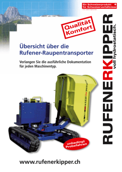 Übersichtsprospekt Rufener