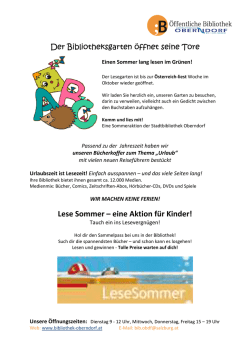 info juni 2016 - Öffentliche Bibliothek Oberndorf