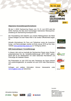Info - Sachsenring Classic