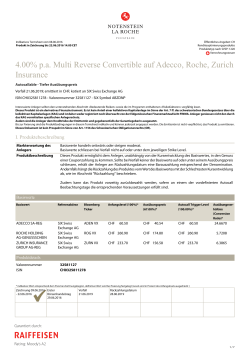 4.00% pa Multi Reverse Convertible auf Adecco, Roche