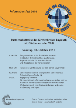 Handzettel zum Partnerschaftsfest 30.10.2016