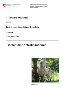 Tierschutz-Kontrollhandbuch Schafe