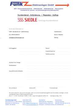 Elektroanlagen GmbH Vertrags-Kundendienst