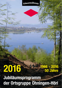 Jahresprogramm - Schwarzwaldverein Öhningen