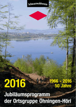 Jahresprogramm - Schwarzwaldverein &Ouml;hningen
