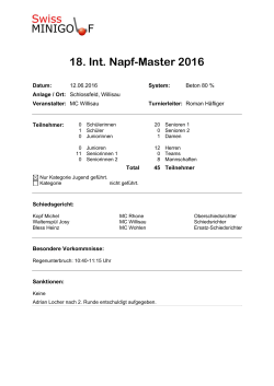 Napf Masters, Willisau