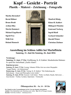 Einladung (PDF - 240 KB) - Kunstverein Erlangen eV