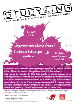„Superman oder Charlie Brown?“ - DGB-Region NRW Süd-West