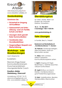 Gordontraining Workshops oder Einzelberatungen - Kreation