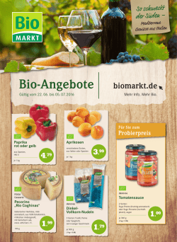 Handzettel-Angebot g&uuml;ltig ab Mittwoch, 22.06.2016