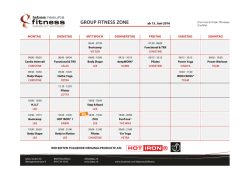 group fitness zone Kursplan inkl. Kursbeschrieb (pdf