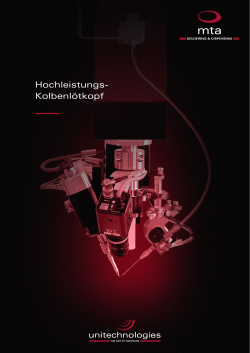 Hochleistungs- Kolbenl&ouml;tkopf