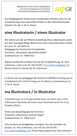 eine Illustratorin / einen Illustrator