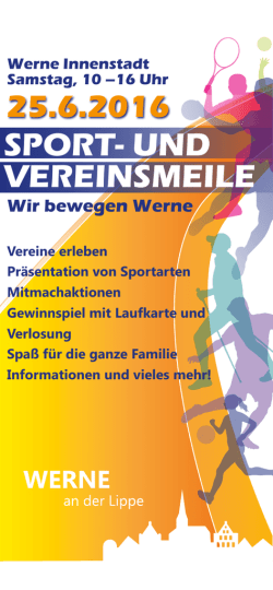 Sport- und Vereinsmeile