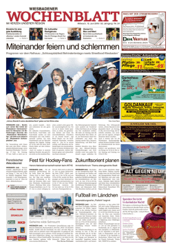 Wiesbadener Wochenblatt vom 15.06.2016
