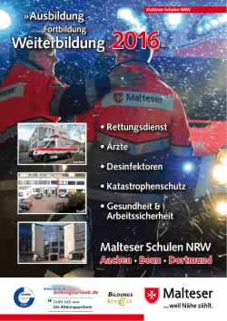 Jahresprogramm 2016 - Malteser