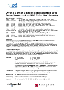 Offene Berner Einzelmeisterschaften 2016