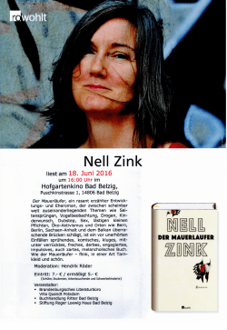 Nell Zink - Roger Loewig