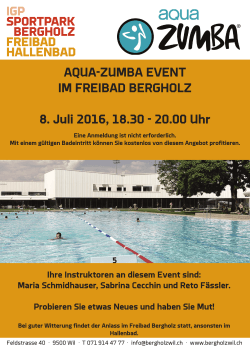 Aqua-Zumba Event 8.7.2016