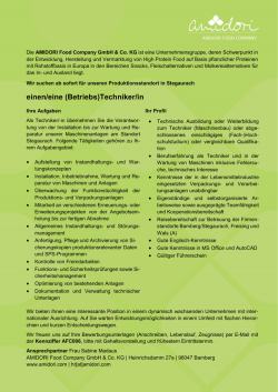 einen/eine (Betriebs)Techniker/in