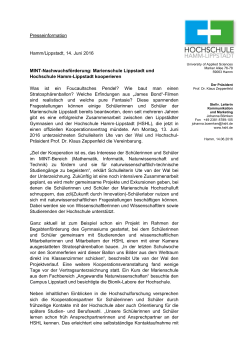 PDF: Presseinformation "MINT-Nachwuchsförderung: Marienschule