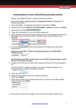 Schl&uuml;sseldatei f&uuml;r einen Online