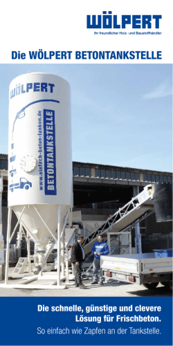Die W&Ouml;LPERT BETONTANKSTELLE