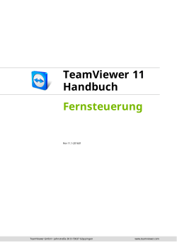 TeamViewer 11 Handbuch Fernsteuerung