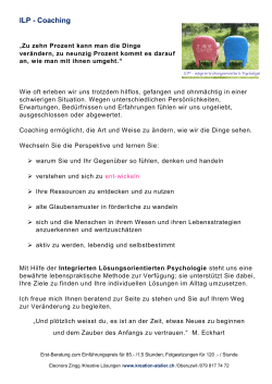 ILP - Coaching - Kreation