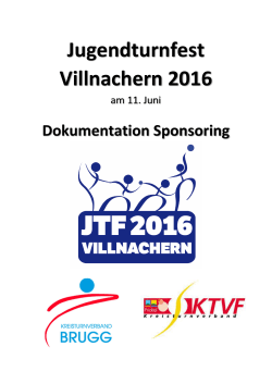 Sponsorendokumentation - Turnverein Villnachern