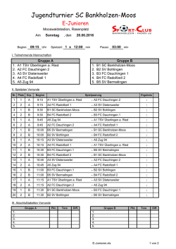 E-Jugend - SC Bankholzen-Moos