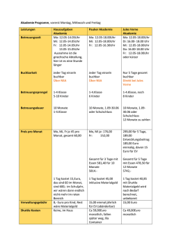 Akademieprogramm - EV-ESM