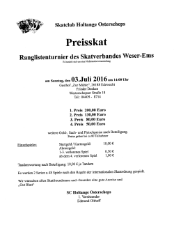 Page 1 Skatclub Holtange Osterscheps Preisskat Ranglistenturnier