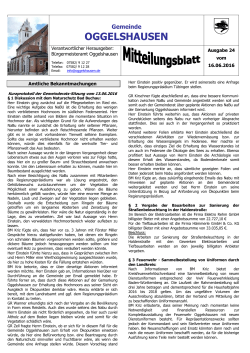 Mitteilungsblatt 17.06.2016