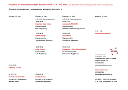 Programm 24. Schülertheatertreffen Sachsen-Anhalt 12.-15