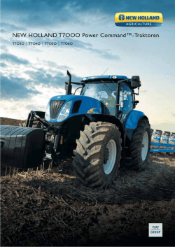 NEW HOLLAND T7OOO Power Command™