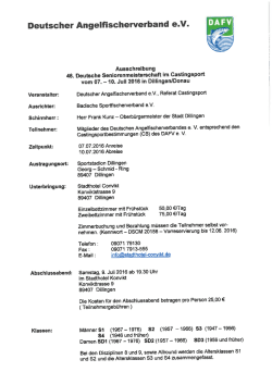 46. Deutsche Seniorenmeisterschaft im Castingsport