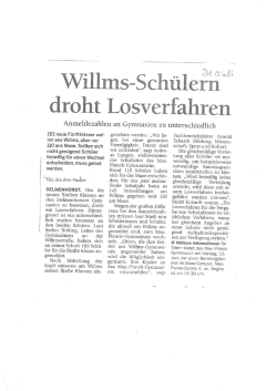 HIER - Gymnasium an der Willmsstra&szlig;e