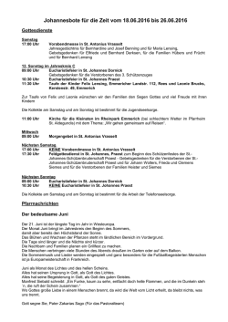 Johannesbote 04.06.2016 - St. Christophorus/St. Johannes der
