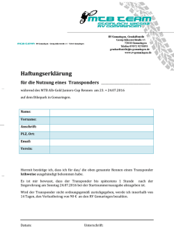 Haftungserkl&auml;rung - Team Steinlach Wiesaz