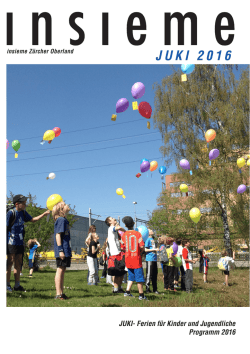 JUKI 2016 - insieme | Z&uuml;rcher Oberland