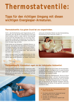 Thermostatventile - runkel. hausverwaltung