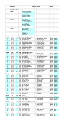 HSG JDV Spielplan 2016.numbers - HSG J&ouml;rl