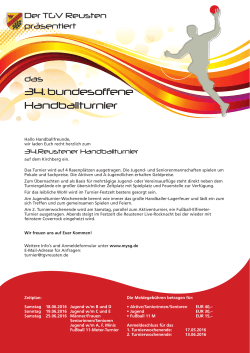 Turniereinladung 2016 - SG Nebringen/Reusten