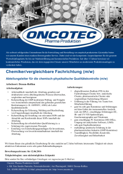 m/w - Oncotec Pharma Produktion GmbH