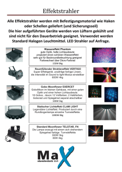 Effektstrahler - MaX